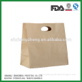 printed custom die cut brown paper bags